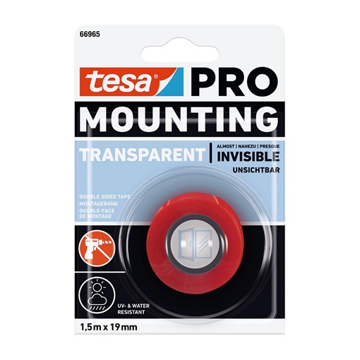 Tesa 66965-06 Rögzítőszalag Mounting Pro átlásztó 1,5m/19mm