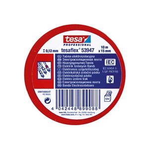 Tesa Szigetelőszalag piros 10m/15mm