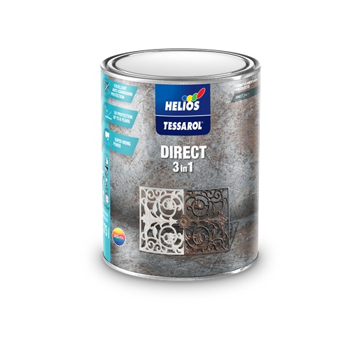 Tessarol Direct 3in1 zománc RAL 8017 csokoládébarna  0,75 L