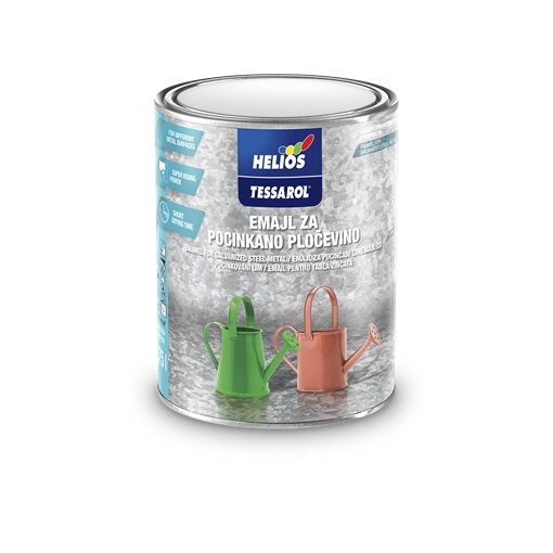 Tessarol zománc horganyzott lemezhez 7 csokoládébarna RAL 8017 0,75 L