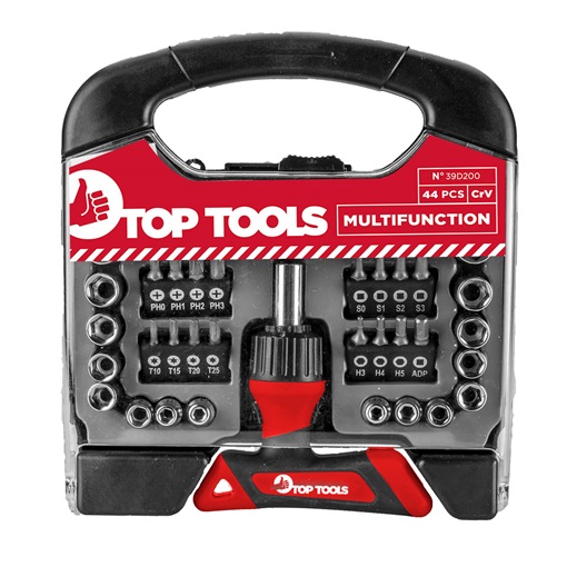 Top Tools 39D200 csavarhúzó és dugókulcskészlet 44db