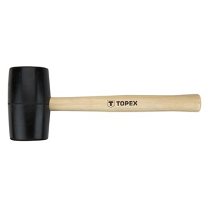 Topex 02A344 gumikalapács 58mm 450g, keményfa nyél