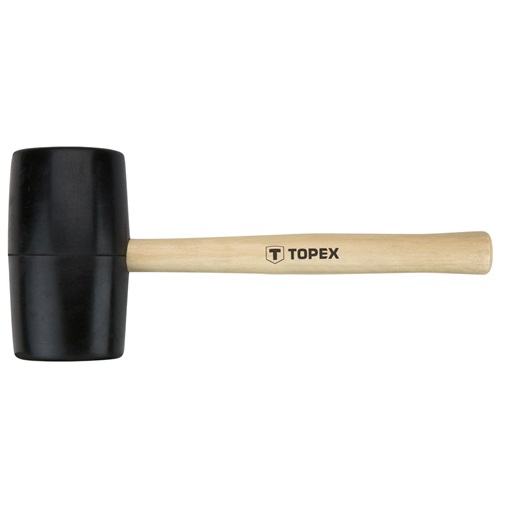 Topex 02A347 gumikalapács 68mm 900g, keményfa nyél KIFUTÓ