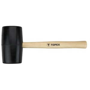 Topex 02A347 gumikalapács 68mm 900g, keményfa nyél KIFUTÓ
