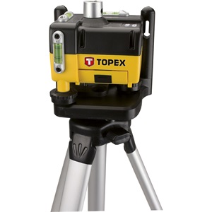 Topex 29C908 lézeres szintező 360fokos, rotációs, önbeálló, 30m, állvánnyal, szemüveggel, kofferben