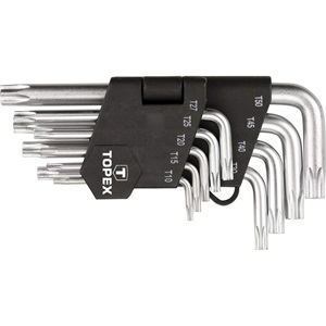 Topex 35D960 torx kulcs készlet 9db,t10-50