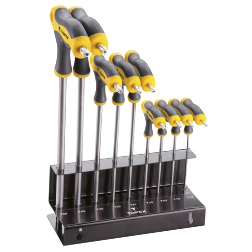 Topex 35D964 torx kulcs készlet 9db,t10-50 KIFUTÓ