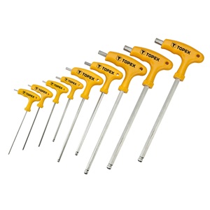 Topex 35D968 torx kulcs készlet t nyelű 9db