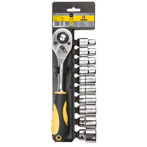 Topex 38D652 dugókulcskészlet 1/2" 11r