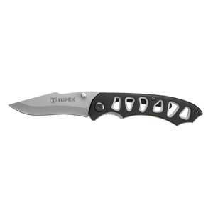 Topex 98Z107 összecsukható kés retesszel, 8cm penge, összecsukott méret 113mm KIFUTÓ