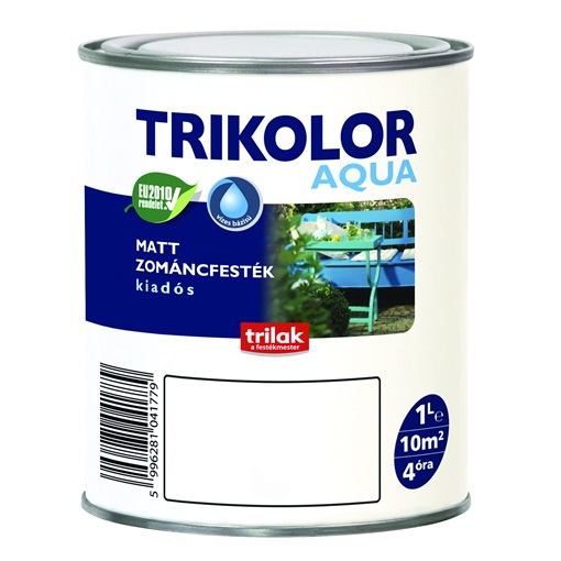 Trikolor aqua matt fekete 1 L