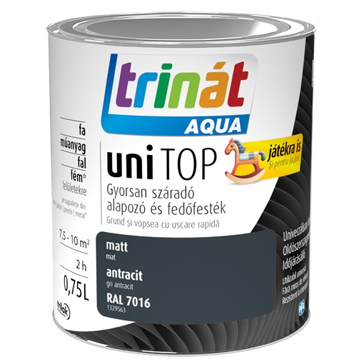 Trinát Aqua Unitop matt RAL 7016 antracit 0,75 L