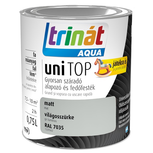 Trinát Aqua Unitop matt RAL 7035 világosszürke 0,75 L
