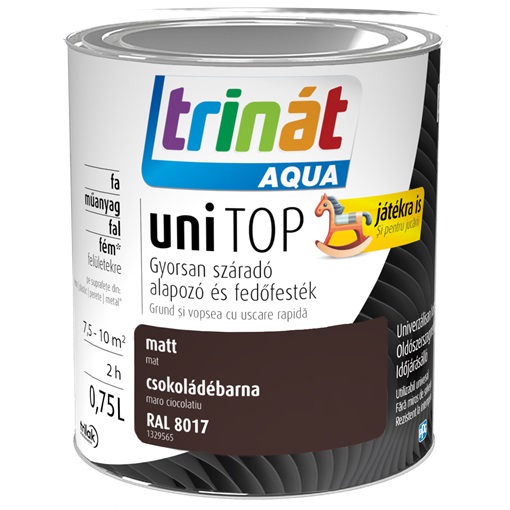Trinát Aqua Unitop matt RAL 8017 csokoládébarna 0,75 L