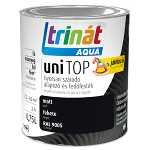 Trinát Aqua Unitop matt RAL 9005 fekete 0,75 L
