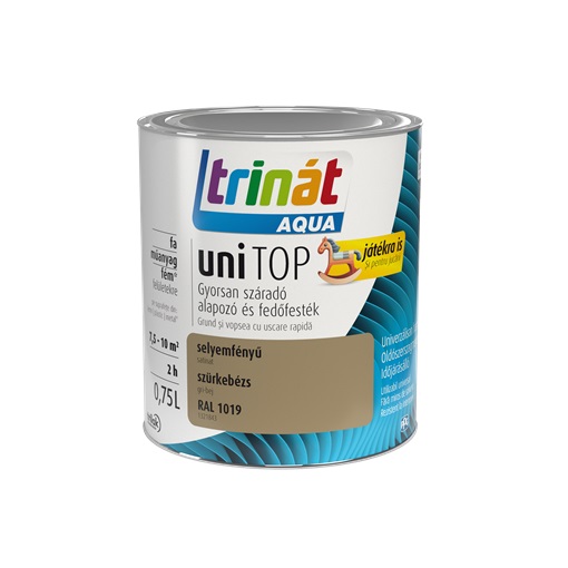 Trinát Aqua Unitop selyemfényű RAL 1019 szürkebézs 0,75L