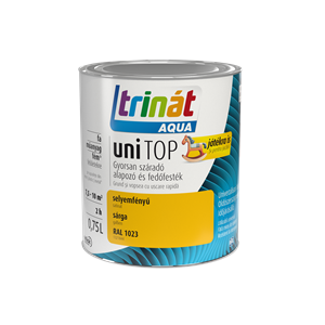 Trinát Aqua Unitop selyemfényű RAL 1023 sárga 0,75L