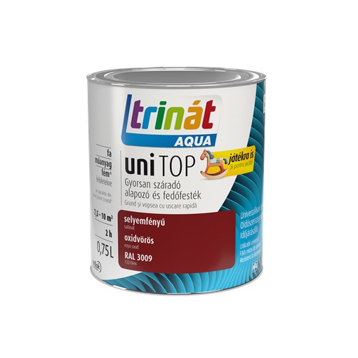 Trinát Aqua Unitop selyemfényű RAL 3009 oxidvörös 0,75L