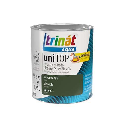 Trinát Aqua Unitop selyemfényű RAL 6003 olívazöld 0,75L