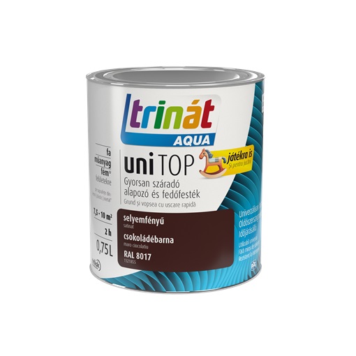 Trinát Aqua Unitop selyemfényű RAL 8017 csokoládébarna 0,75L