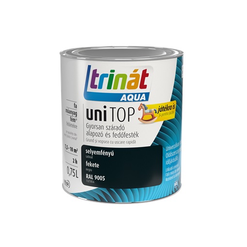 Trinát Aqua Unitop selyemfényű RAL 9005 fekete 0,75L