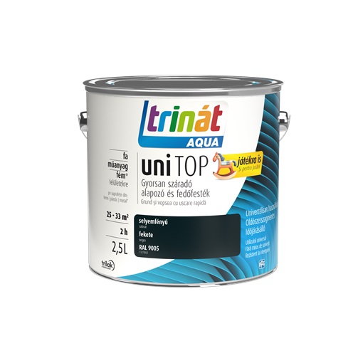 Trinát Aqua Unitop selyemfényű RAL 9005 fekete 2,5L