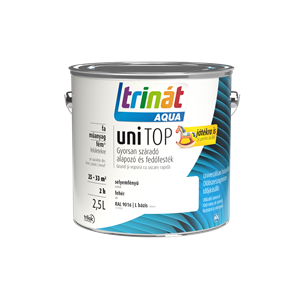 Trinát Aqua Unitop selyemfényű RAL 9016 fehér és L bázis 2,5L