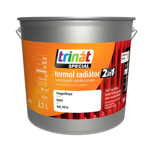Trinát speciál termol radiátor zománc 2 in 1 100 fehér 2,5 L