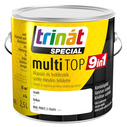 Trinát Special multiTop 9in1 fehér és L bázis RAL9003 2,5 L