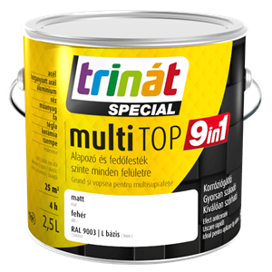 Trinát Special multiTop 9in1 fehér és L bázis RAL9003 2,5 L