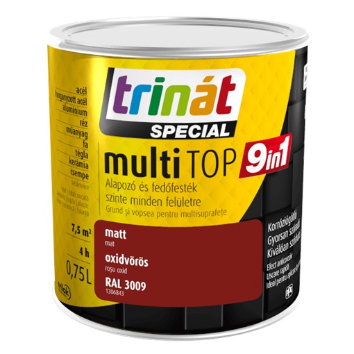 Trinát Special multiTop 9in1 oxidvörös RAL3009 0,75 L