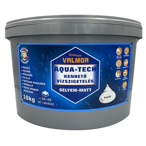 VALMOR Aqua-tech kenhető vízszigetelés fehér 10 kg