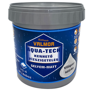 VALMOR Aqua-tech kenhető vízszigetelés világosszürke  1 kg