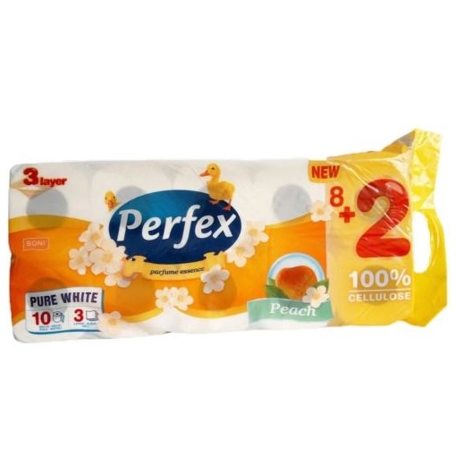 VA WC papír Perfex 8+2 tek. 3 rét. barack