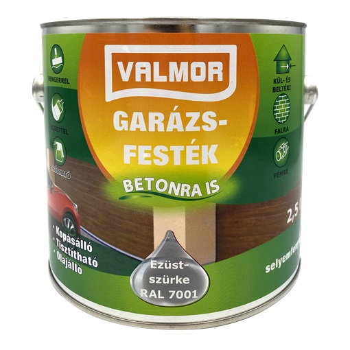 Valmor Garázsfesték ezüstszürke RAL7001 2,5 L