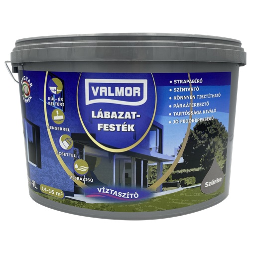 Valmor Lábazatfesték szürke 4 L