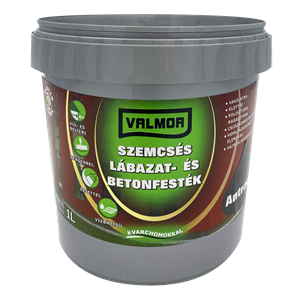 Valmor Szemcsés Lábazat- és Betonfesték antracit 1 L