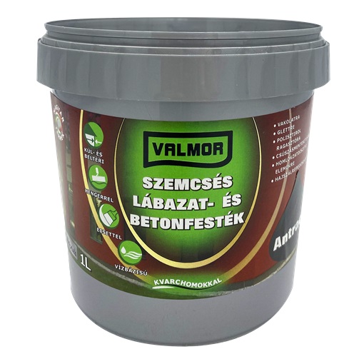 Valmor Szemcsés Lábazat- és Betonfesték antracit 1 L