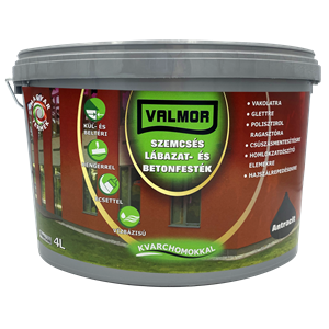 Valmor Szemcsés Lábazat- és Betonfesték antracit 4 L