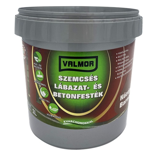 Valmor Szemcsés Lábazat- és Betonfesték középbarna 1 L
