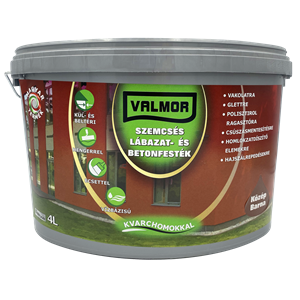 Valmor Szemcsés Lábazat- és Betonfesték középbarna 4 L