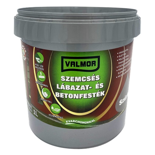 Valmor Szemcsés Lábazat- és Betonfesték szürke 1 L