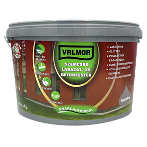Valmor Szemcsés Lábazat- és Betonfesték szürke 4 L