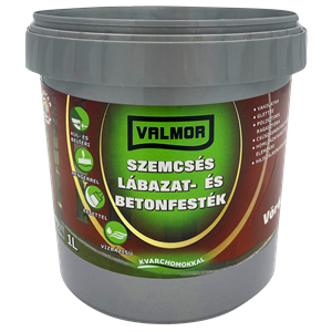 Valmor Szemcsés Lábazat- és Betonfesték vörös 1 L