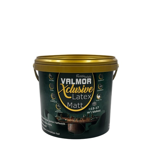 Valmor Xclusive Latex Matt beltéri falfesték fehér  2,5 L