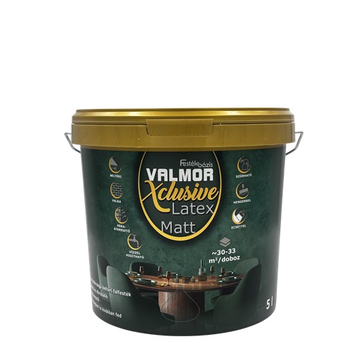 Valmor Xclusive Latex Matt beltéri falfesték fehér  5 L