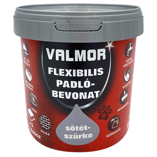 Valmor flexibilis padlóbev. sötétszürke 1 L