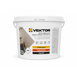 Vektor szálerősített algaálló vakolat K1,5mm 25 kg fehér