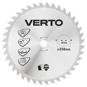 Verto 61H142 körfűrészlap 350x30, z40