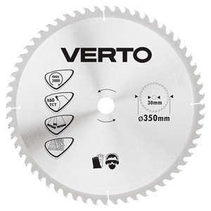 Verto 61H144 körfűrészlap 350x30, z60